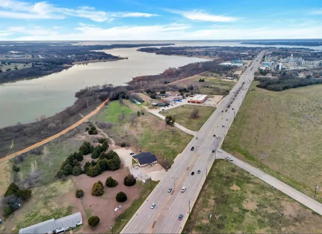 a view of a city and an ocean view