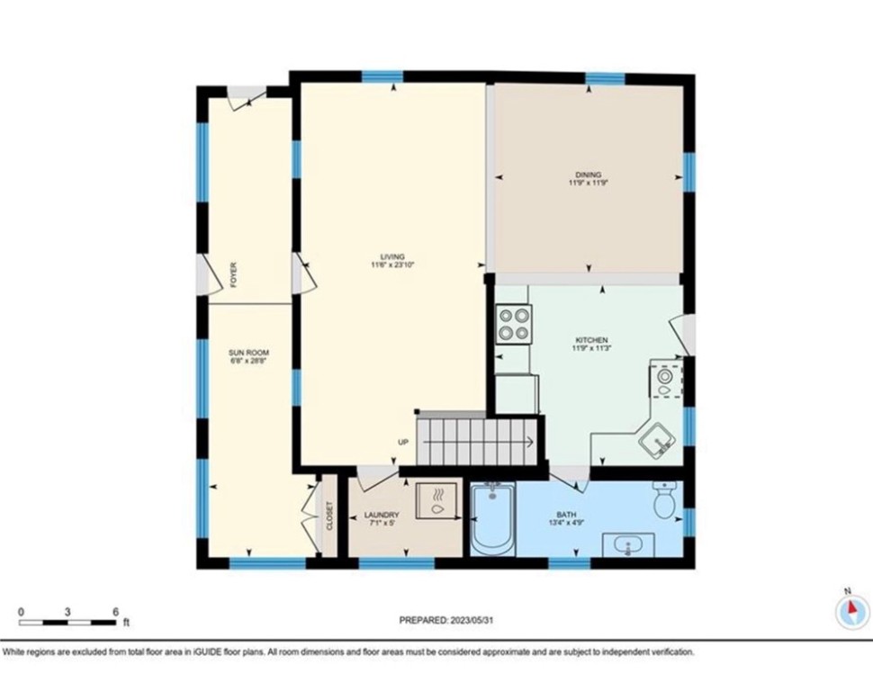 1021 Anthony Road Portsmouth, RI 02871 - Photo 31 of 32 First Floor
(Dimensions are approximate)