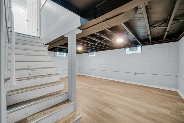 a view of storage and utility room