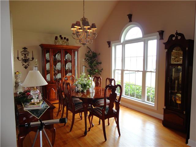 6153 Lakeview Road Springfield, TN 37172 - Photo 4 of 16 Beautiful formal dining with hardwood, vaulted ceiling, and palladium window.