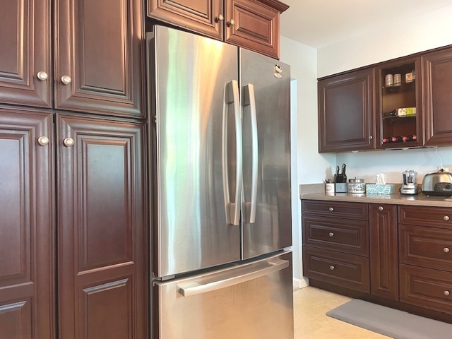 6118 Meyer Road Marengo, IL 60152 - Photo 8 of 42 a bathroom with a granite countertop sink and a mirror