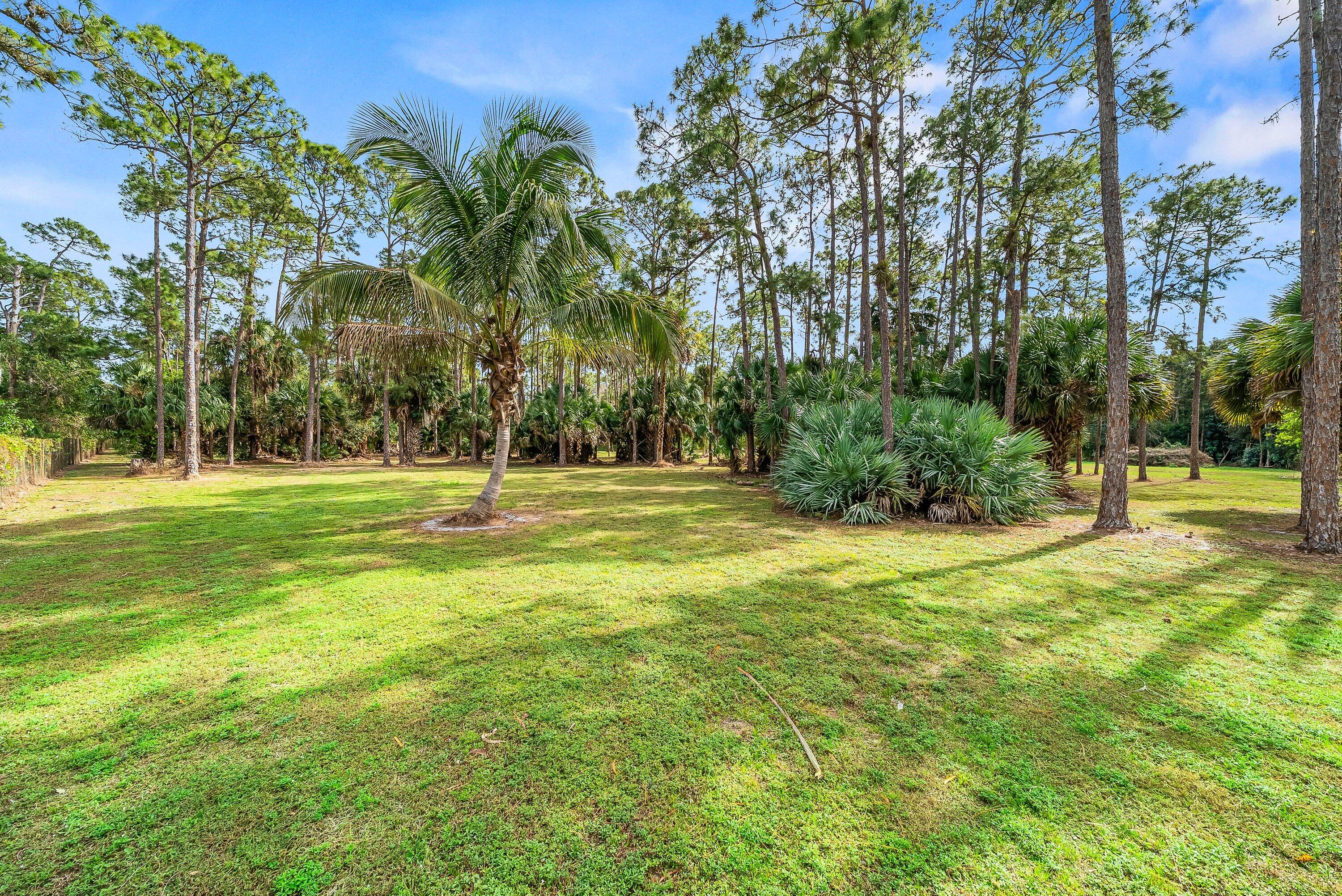 2195 F Road Loxahatchee Groves, FL 33470 - Photo 33 of 54 a garden view with a fountain