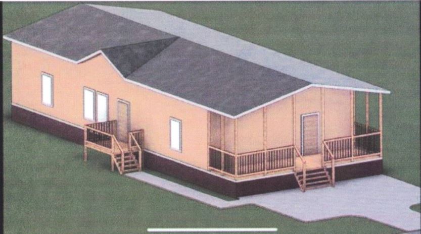 a house view with a backyard space