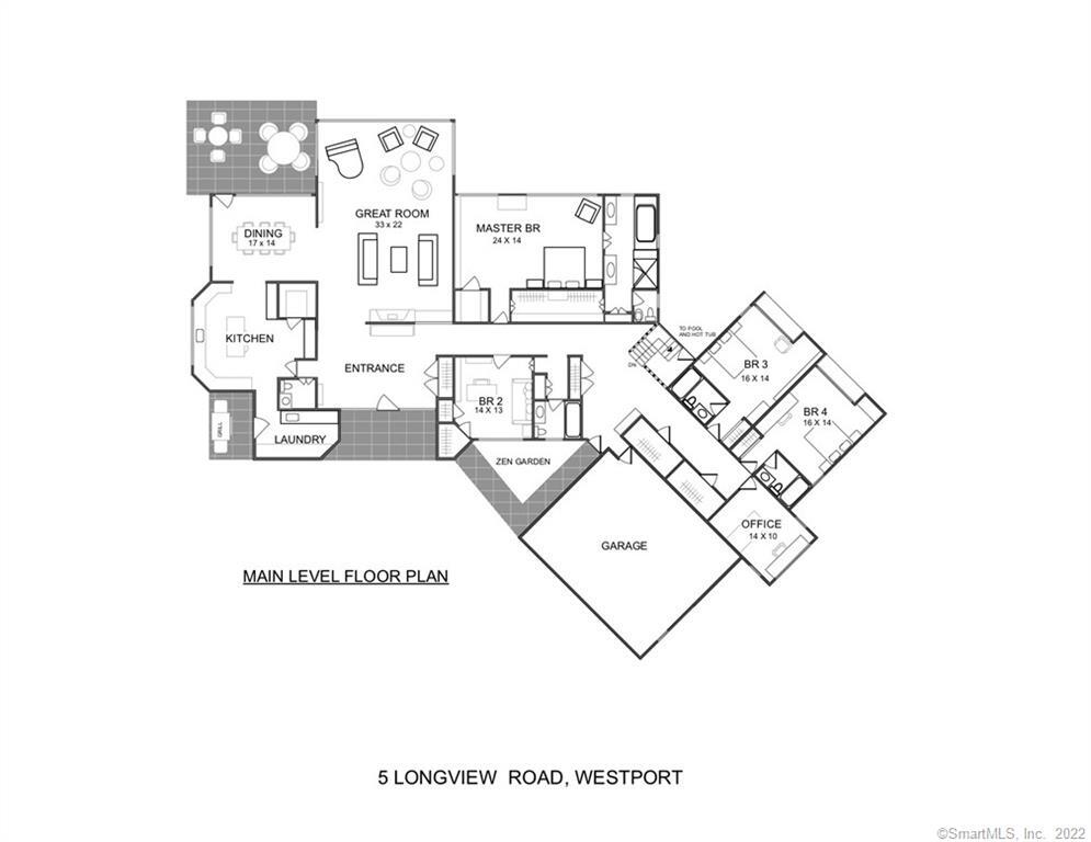 5 Longview Road Westport, CT 06880 - Photo 35 of 36 a picture of a floor plan