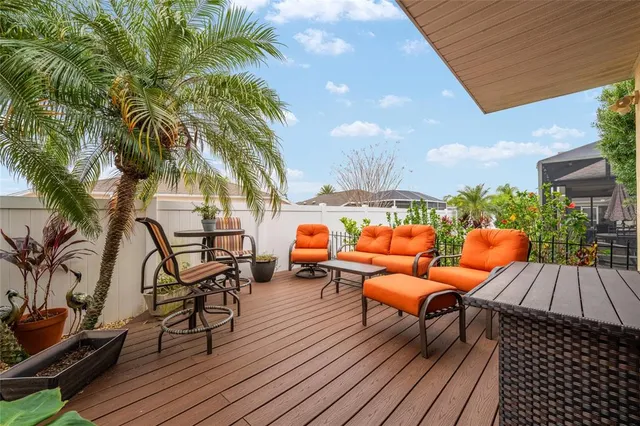 a outdoor space with chairs