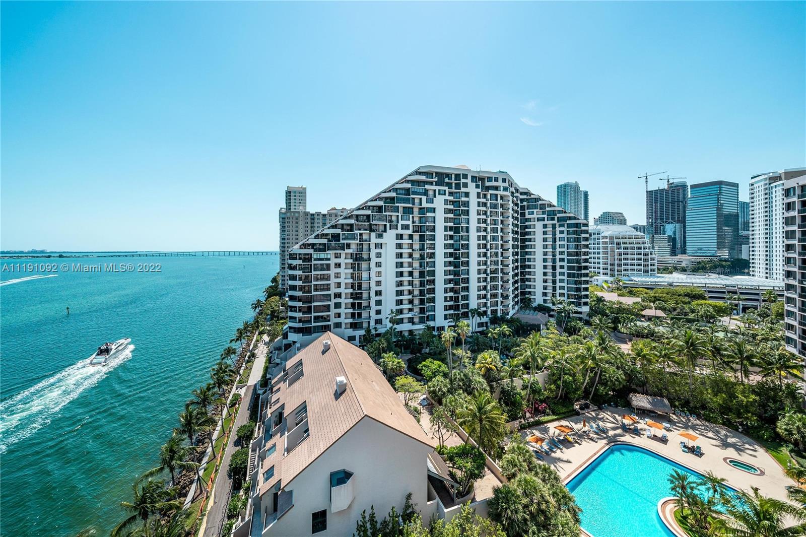 540 Brickell Key Drive, Unit 1427 Miami, FL 33131 - Photo 14 of 16 a view of a city with tall buildings