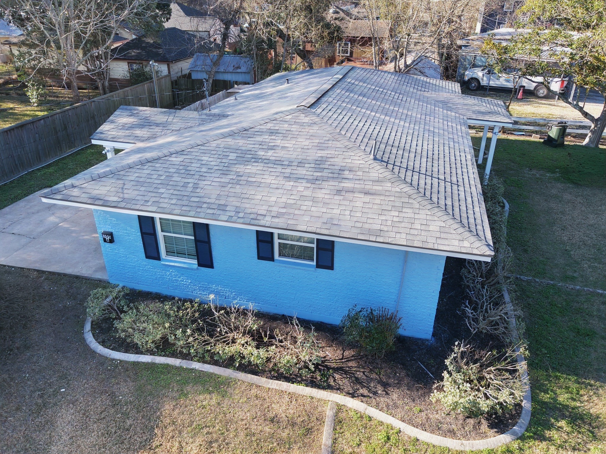 305 Miles Road Bacliff, TX 77518 - Photo 15 of 17 a view of a house with a yard
