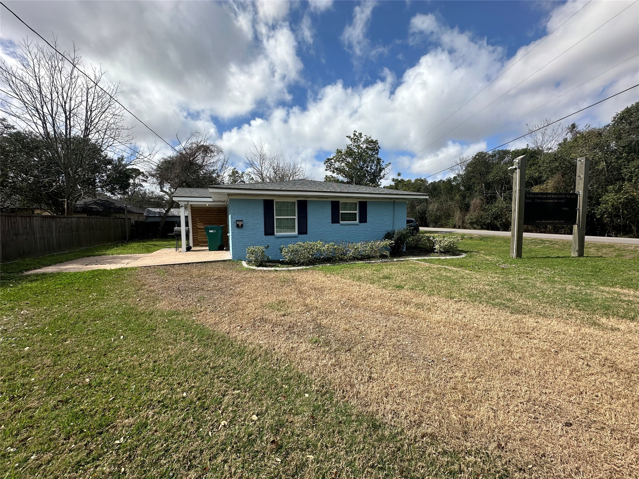 305 Miles Road Bacliff, TX 77518 - Photo 2 of 17 a view of house with outdoor space and garden