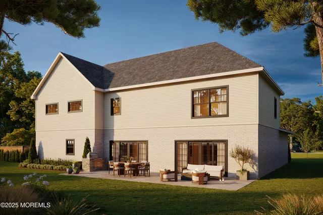 a view of house with yard