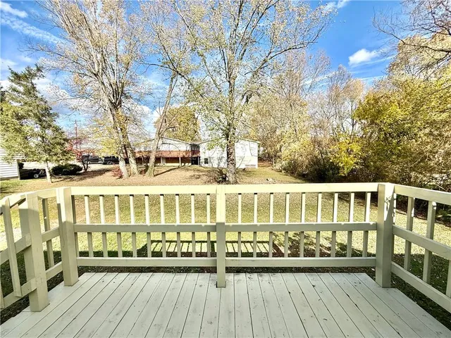 a view of a large wooden building
