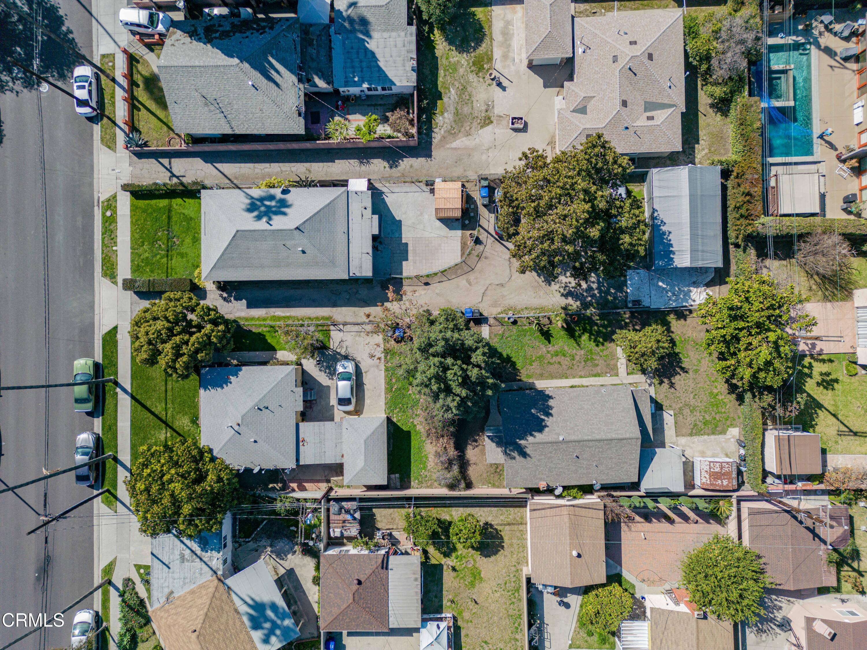9911 Tweedy Lane Downey, CA 90240 - Photo 18 of 28 an aerial view of multiple houses with outdoor space