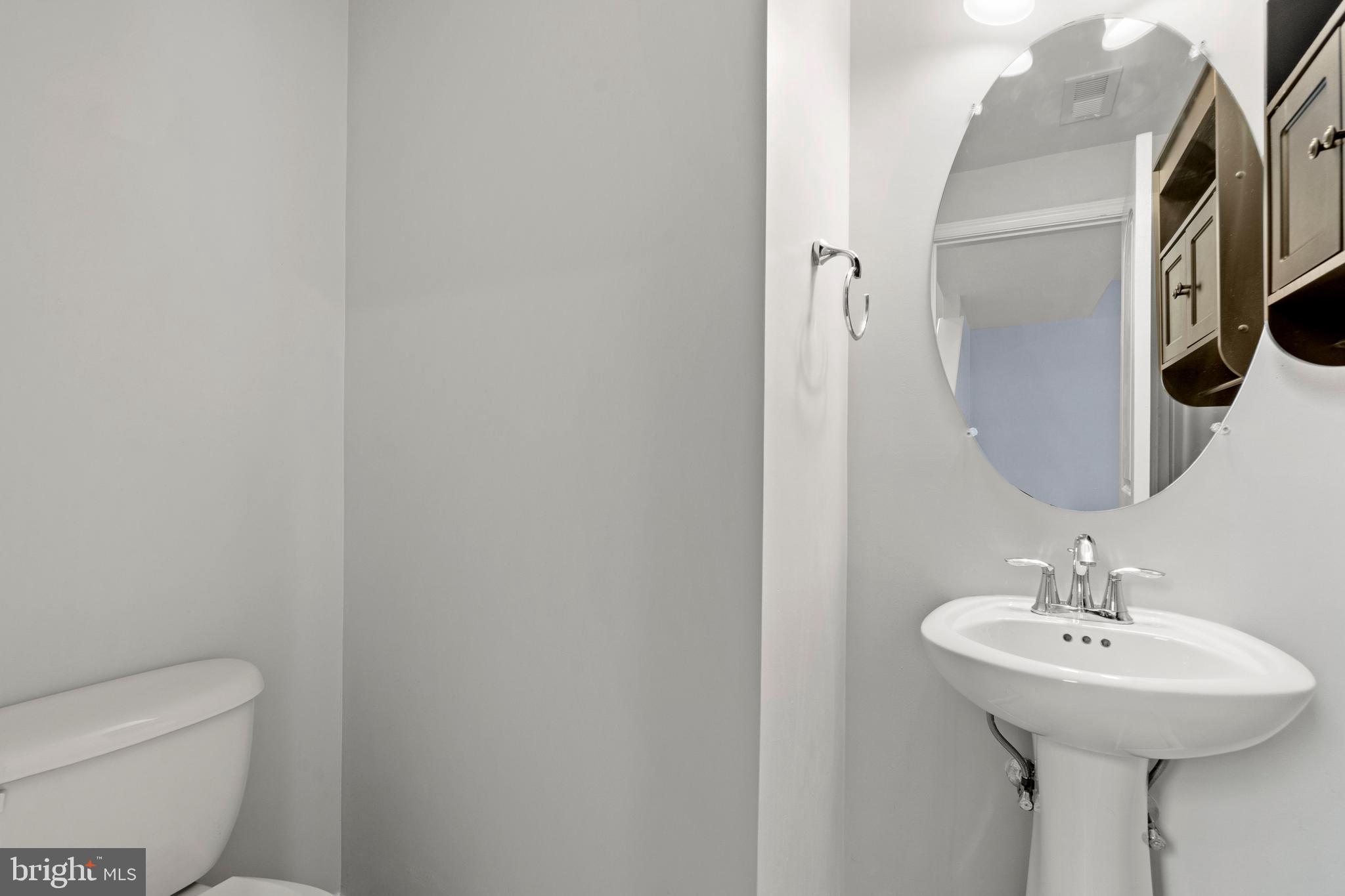 22667 Flowing Spring Square Brambleton, VA 20148 - Photo 29 of 39 a bathroom with a sink a toilet and mirror