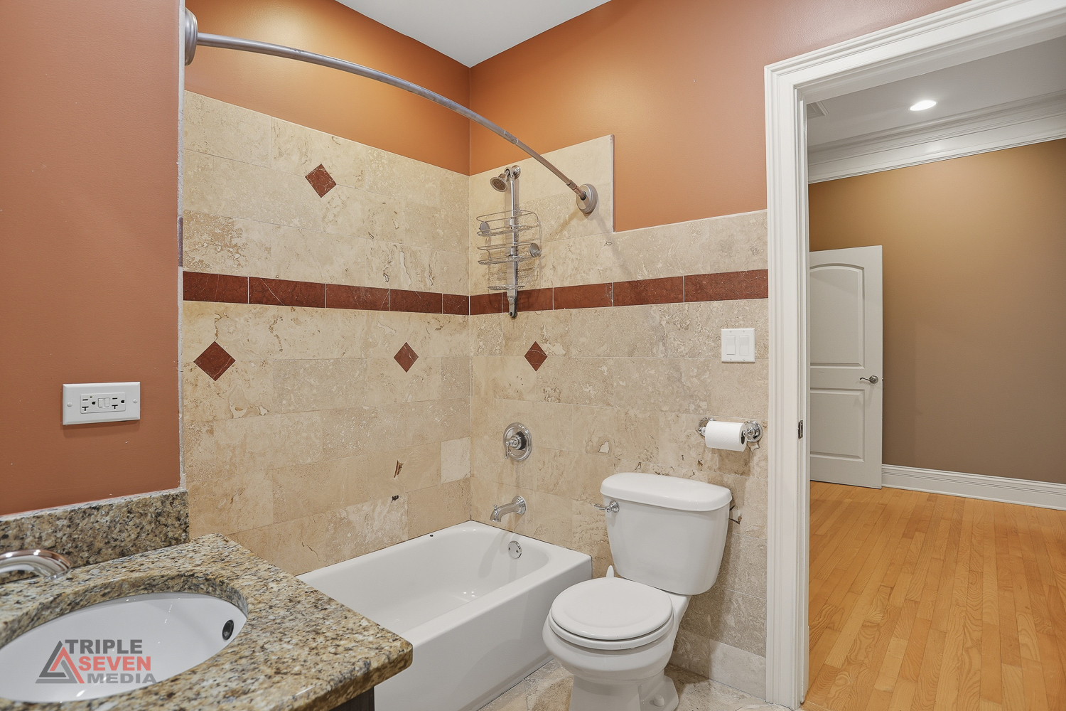 5039 South Michigan Avenue, Unit 1S Chicago, IL 60615 - Photo 15 of 25 a bathroom with a granite countertop sink toilet and shower