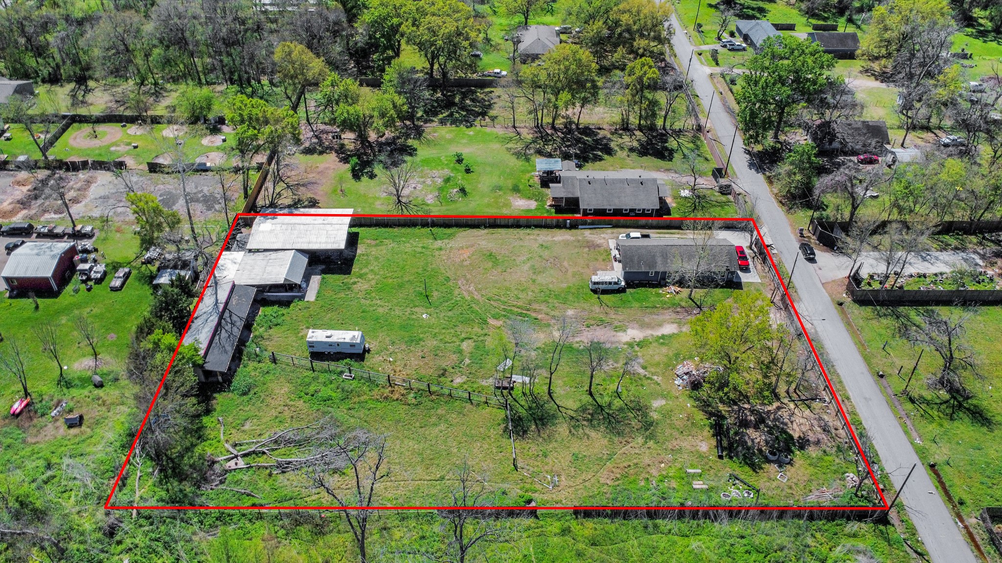 9426 Tower Street Houston, TX 77088 - Photo 7 of 7 an aerial view of residential houses with outdoor space