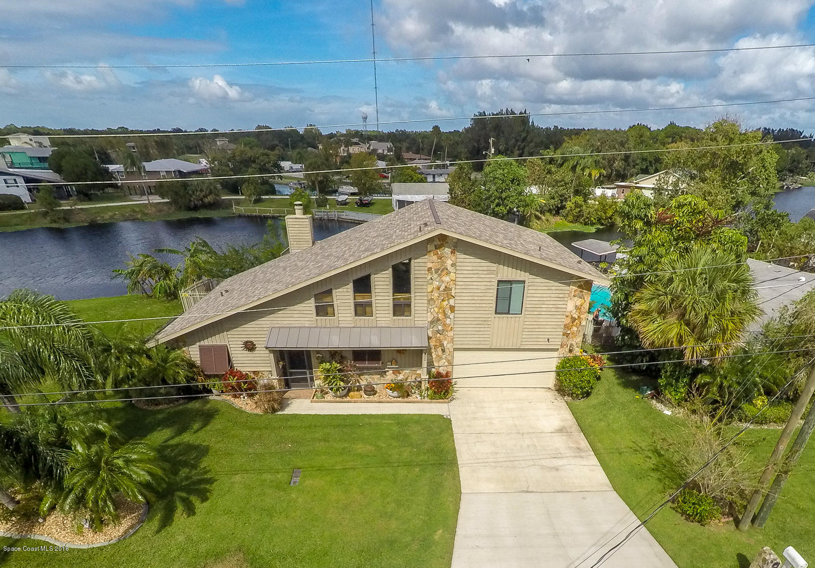 Canal behind home