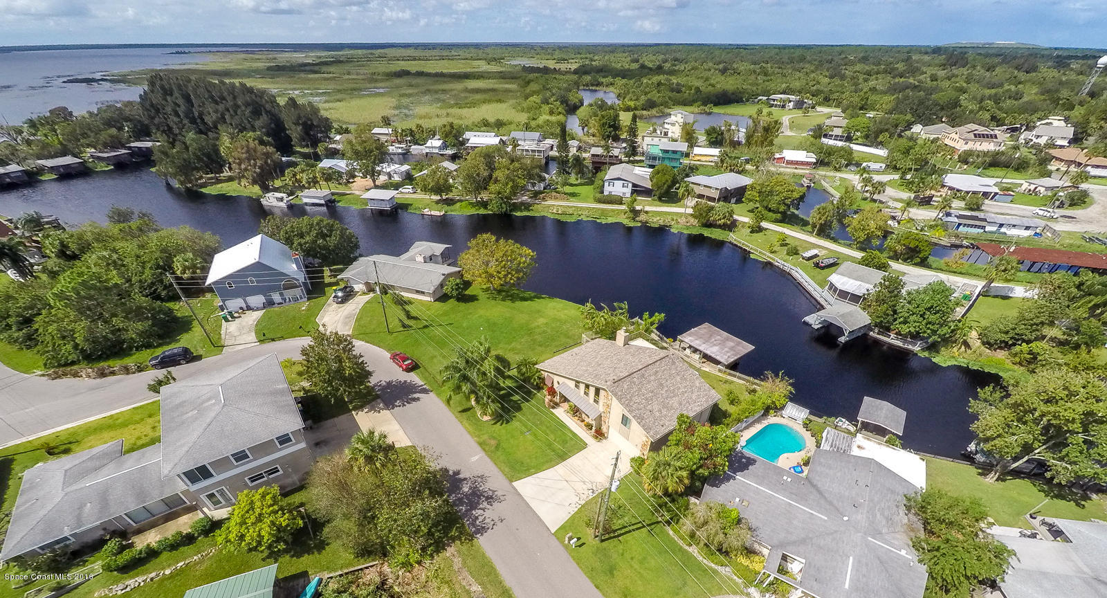 Canal leads to Lake Poinsett