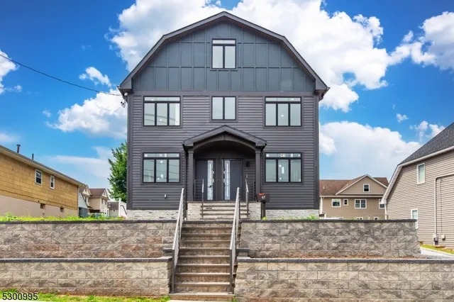 a front view of a house