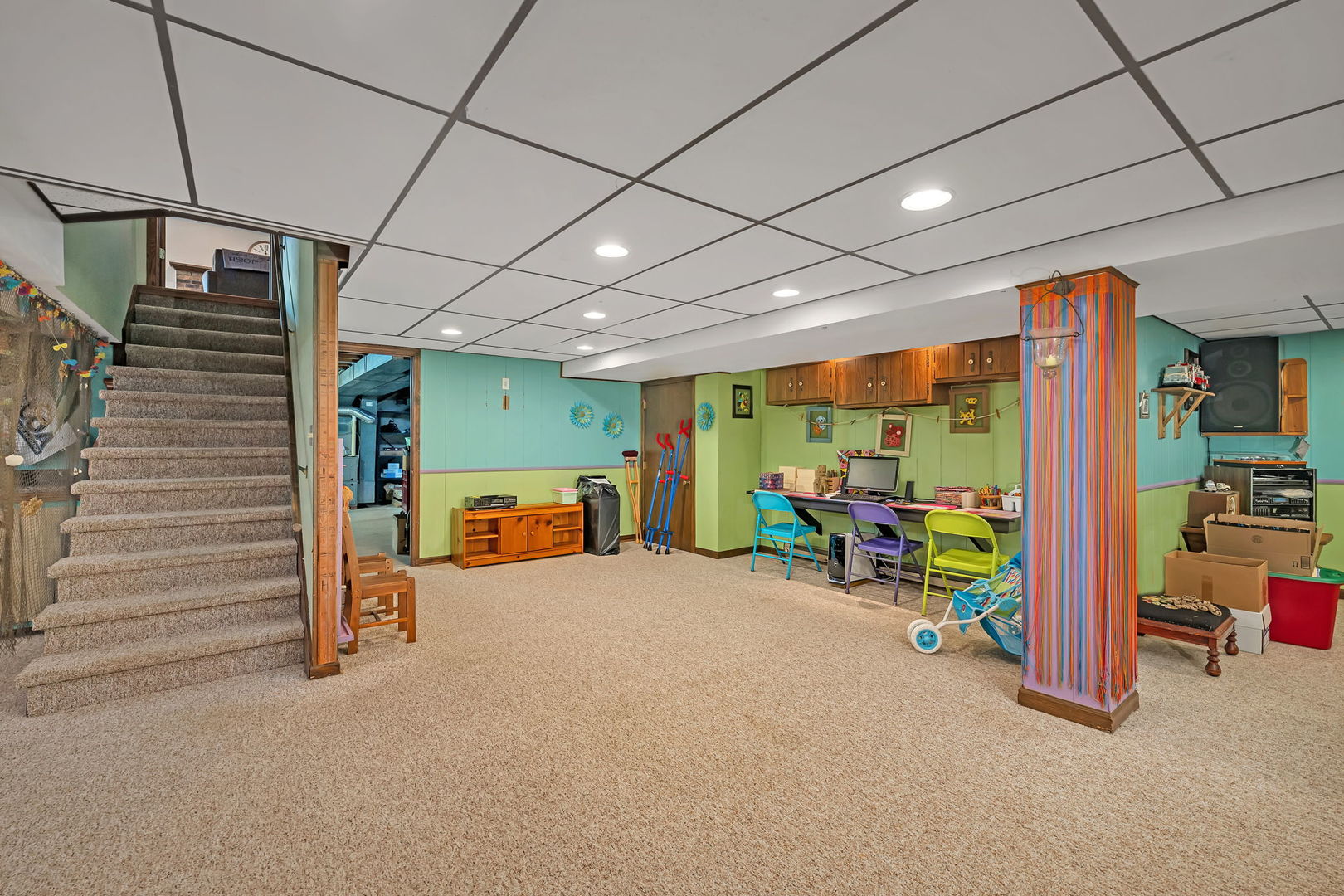 108 Deerpath Drive Minooka, IL 60447 - Photo 26 of 45 a view of a garage with furniture