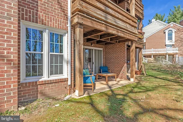 a outdoor space with furniture
