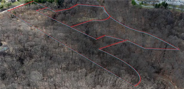 a aerial view of a house