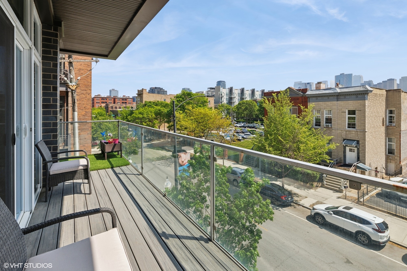 236 South Racine Avenue, Unit 304 Chicago, IL 60607 - Photo 16 of 19 a view of balcony with furniture