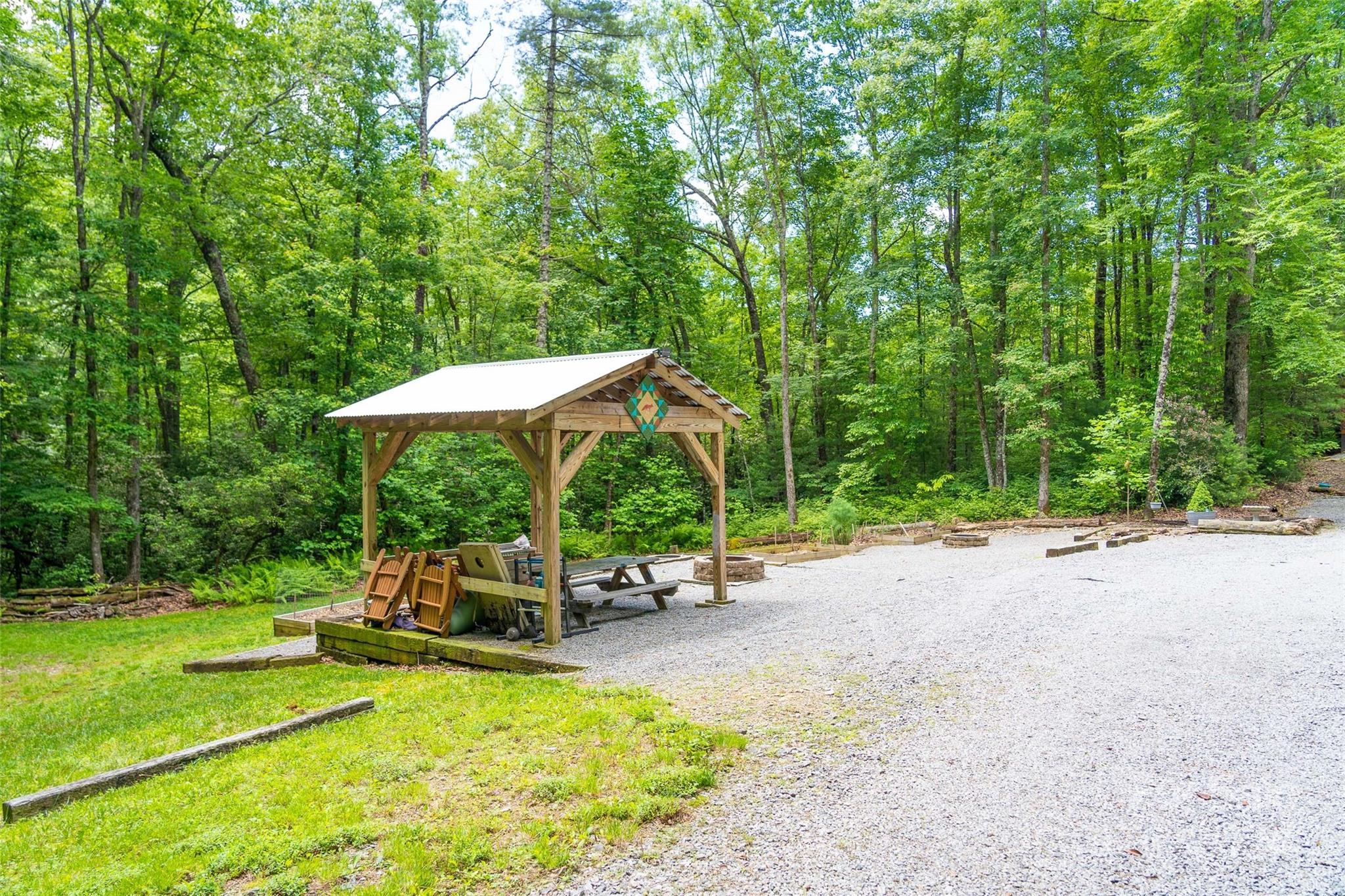 78 Smiling Fox Trail Brevard, NC 28712 - Photo 8 of 22 a view of a swimming pool with a patio