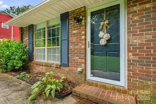 a view of a hallway with entryway
