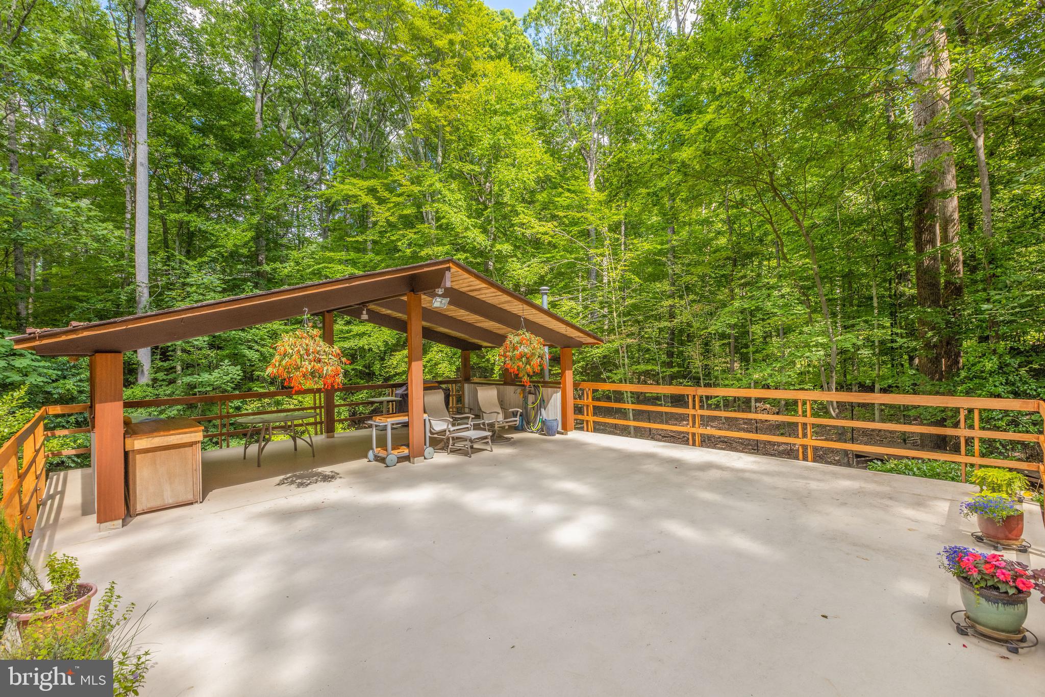 9520 Sagamore Spring Road Great Falls, VA 22066 - Photo 67 of 106 Connecting Over Roof Deck with Pavilion