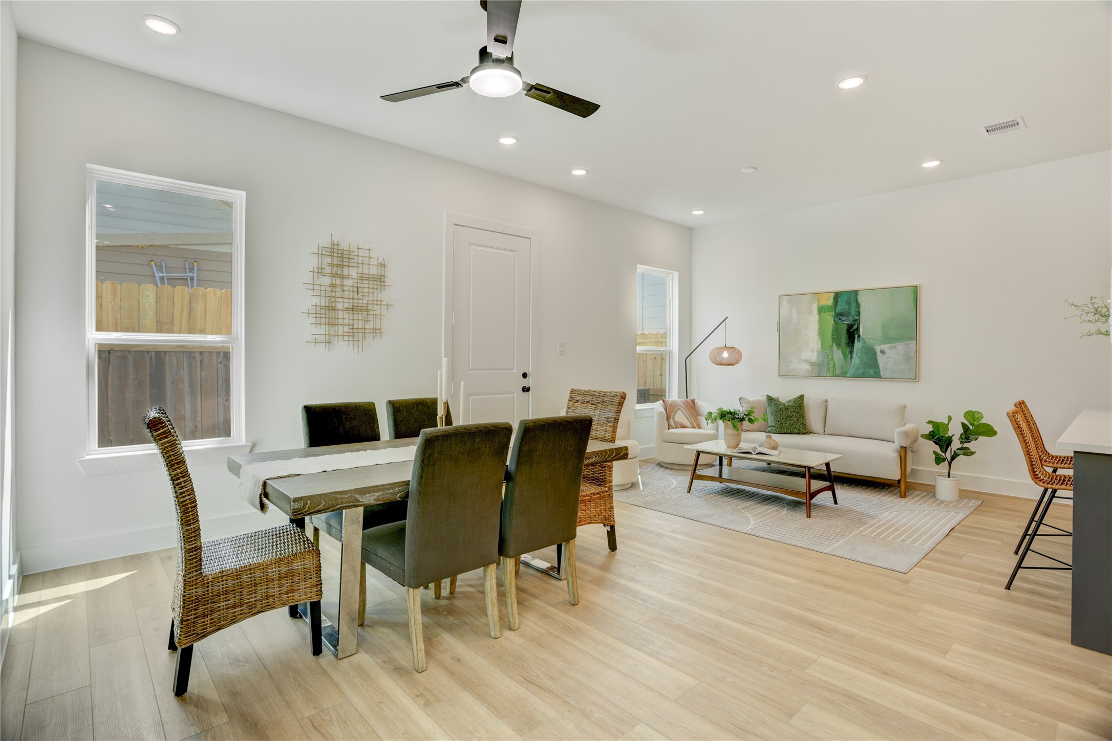 9604 Burden Street Houston, TX 77093 - Photo 2 of 28 Enjoy spacious open living with high ceiling and lots of natural light.