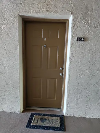 a view of a door