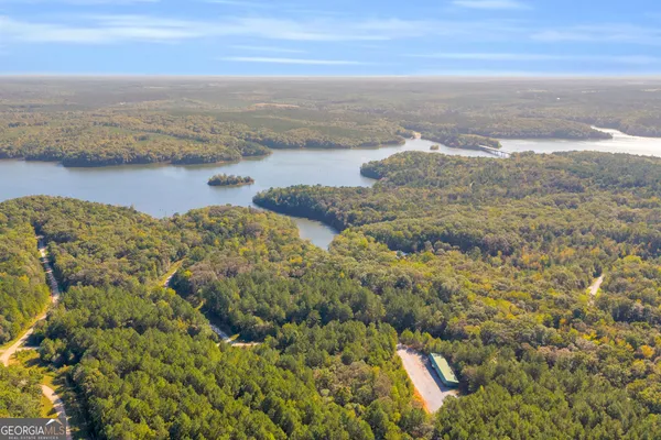 a view of an ocean and beach