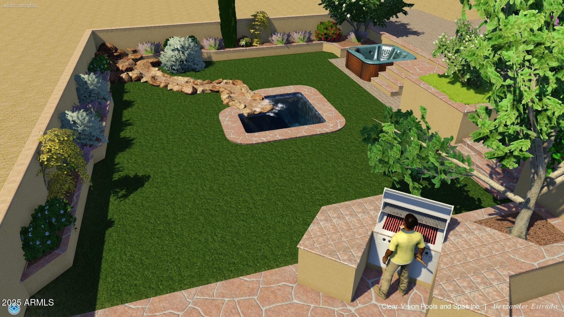 220 Wilson Road Sedona, AZ 86336 - Photo 48 of 55 POOL RENDERINGS
