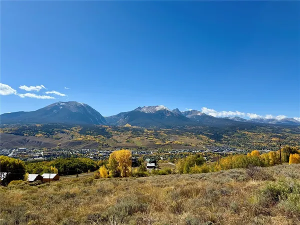 a view of city and mountain