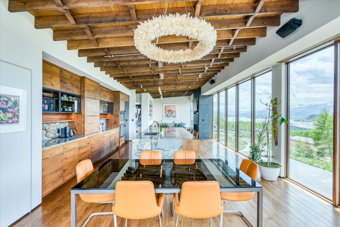 421 Z Road Silverthorne, CO 80498 - Photo 8 of 47 a view of a dining room with furniture window and outside view