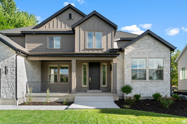 2724 Mt Jordan Road Sandy, UT 84092 - Photo 39 of 39 Contemporary exterior featuring stone and horizontal siding