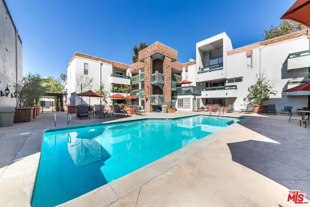 a view of a building with outdoor space