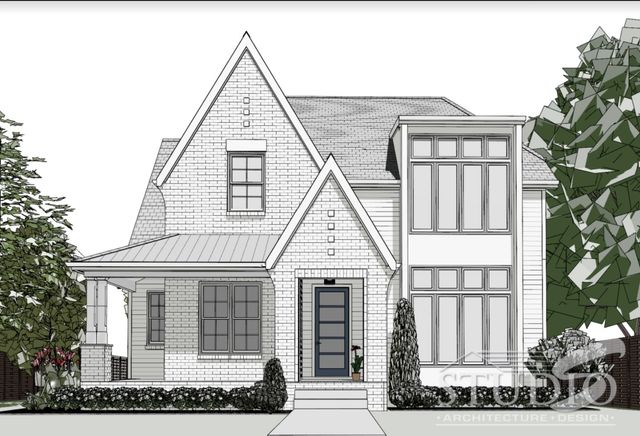 a view of house with a yard