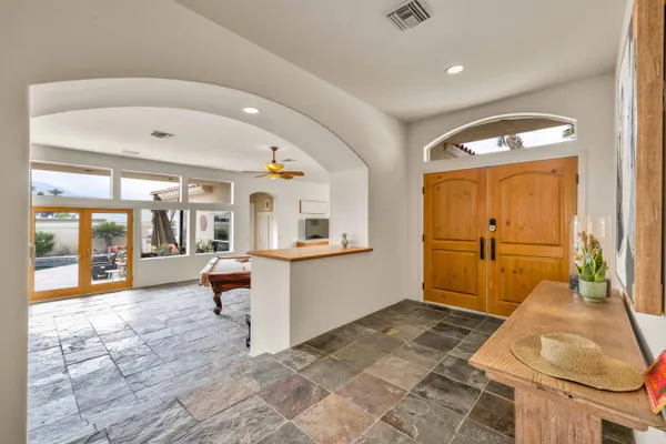 a very nice looking room with a large window
