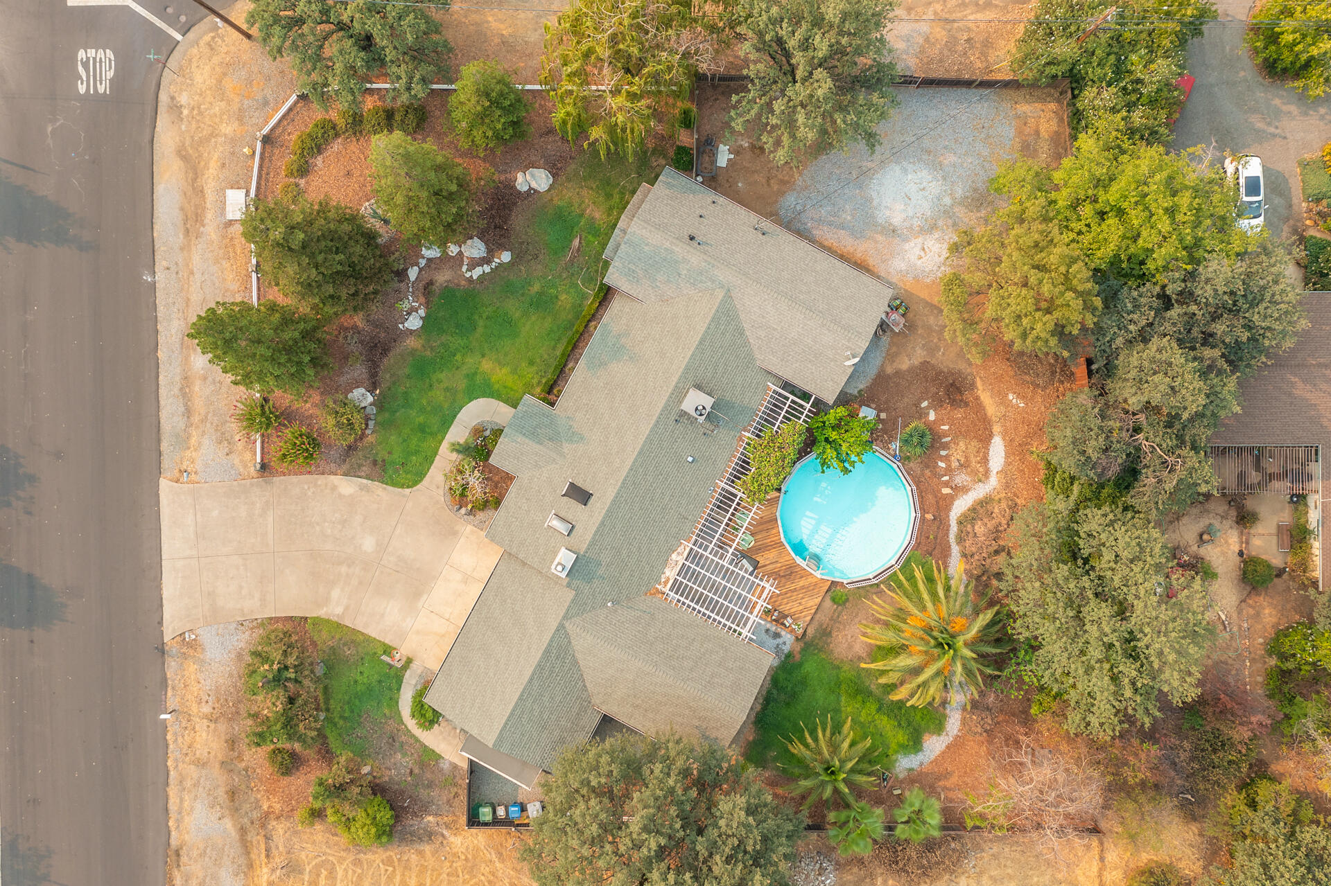 1102 Hope Lane Redding, CA 96003 - Photo 29 of 29 an aerial view of a swimming pool
