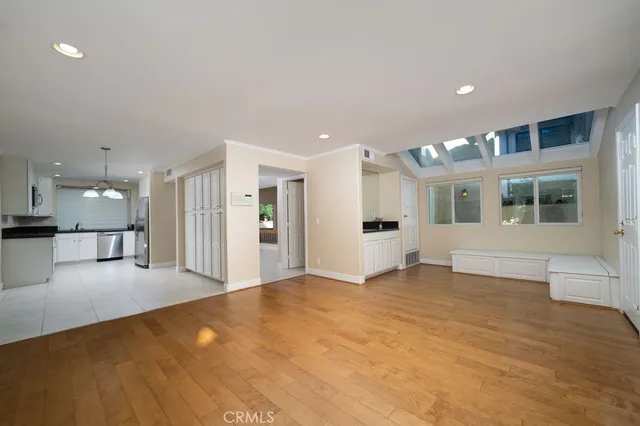 a bathroom with a sink and a large mirror