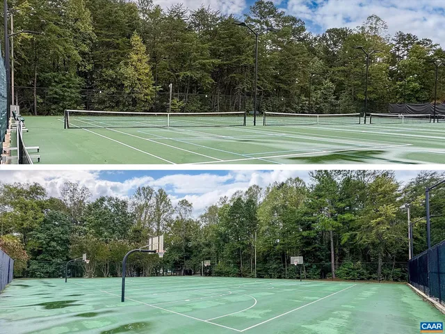 a view of a basketball court