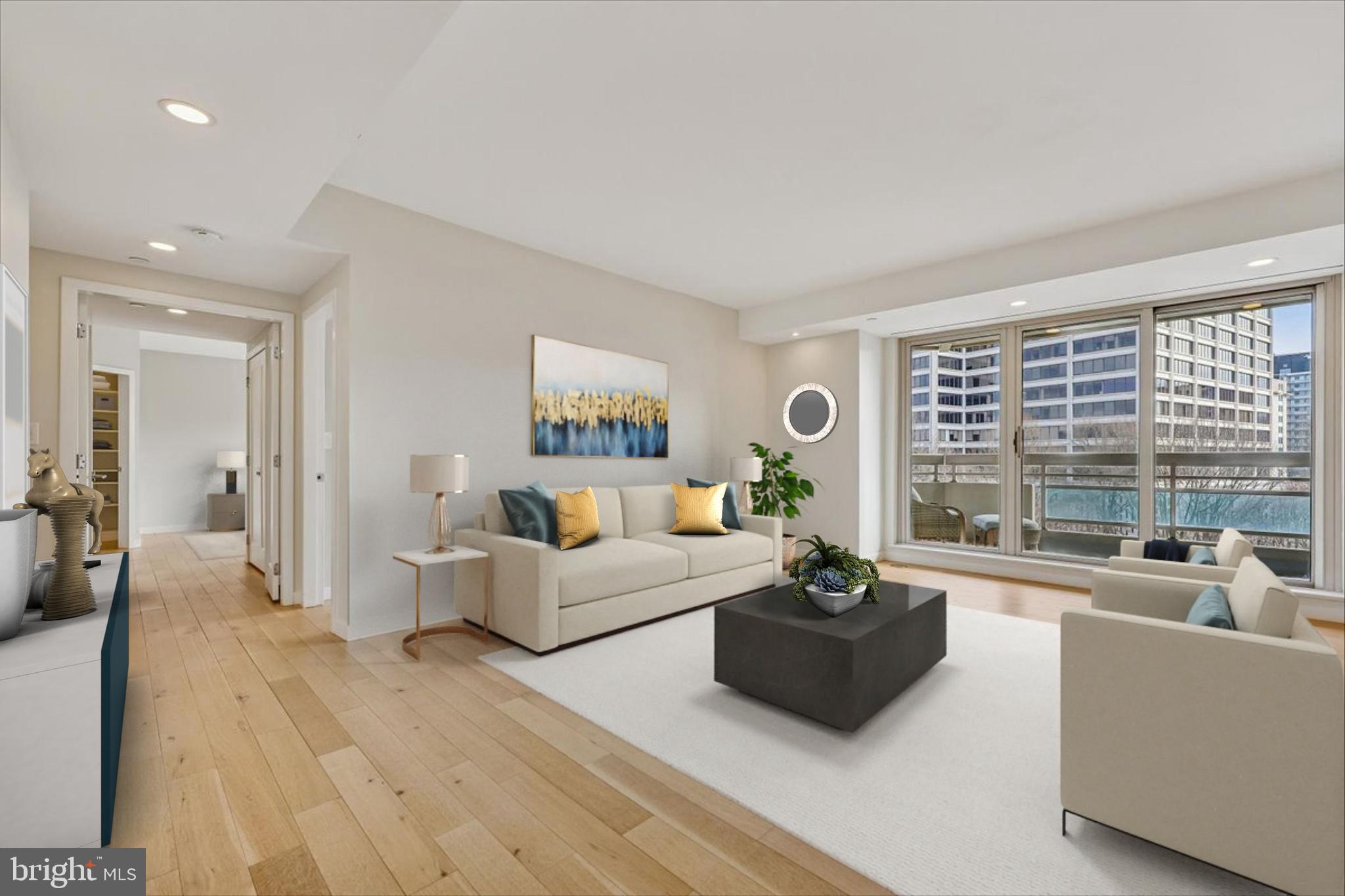 5600 Wisconsin Avenue, Unit 705 Chevy Chase, MD 20815 - Photo 2 of 62 Living room - virtually staged