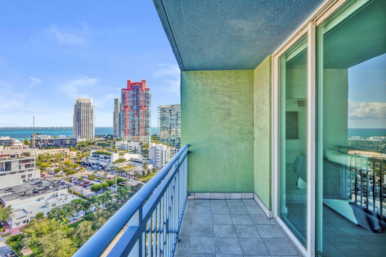 90 Alton Road, Unit 1907 Miami Beach, FL 33139 - Photo 13 of 45 a view of city from balcony