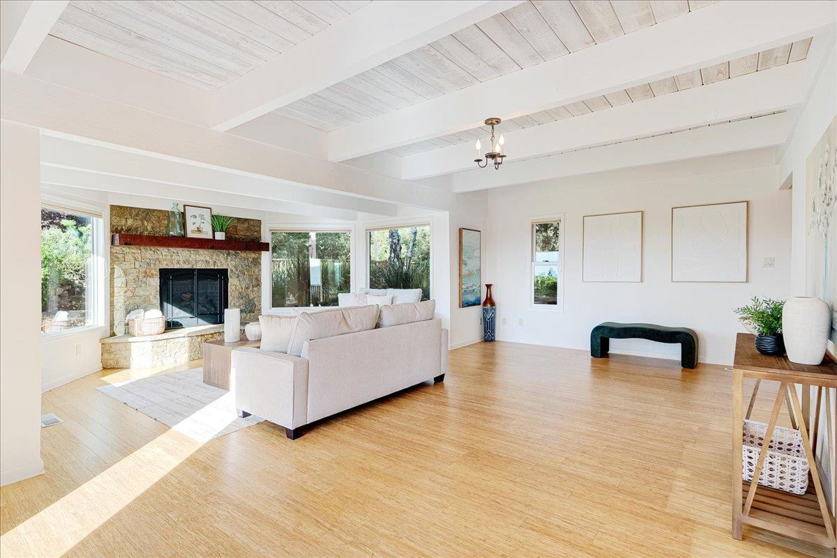 480 Quail Ridge Road Scotts Valley, CA 95066 - Photo 11 of 69 a living room with furniture and a fireplace