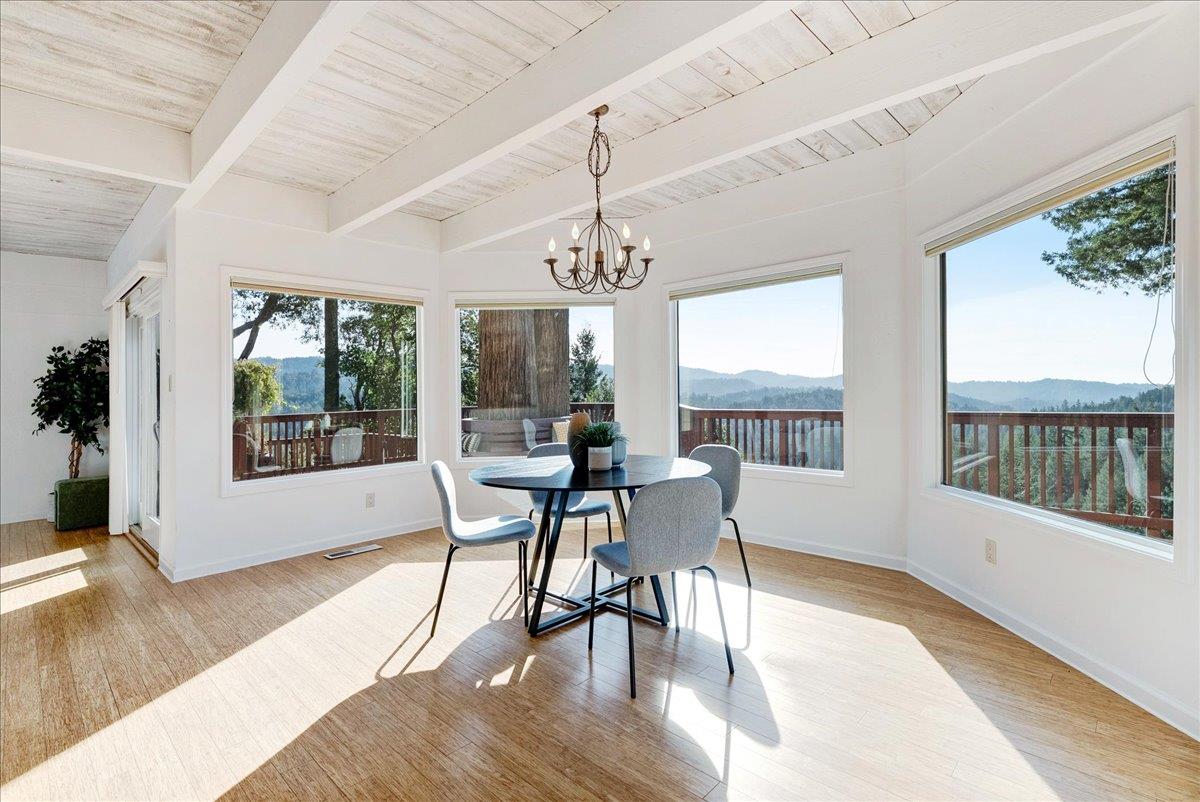 480 Quail Ridge Road Scotts Valley, CA 95066 - Photo 15 of 69 a workspace with wooden floor and windows