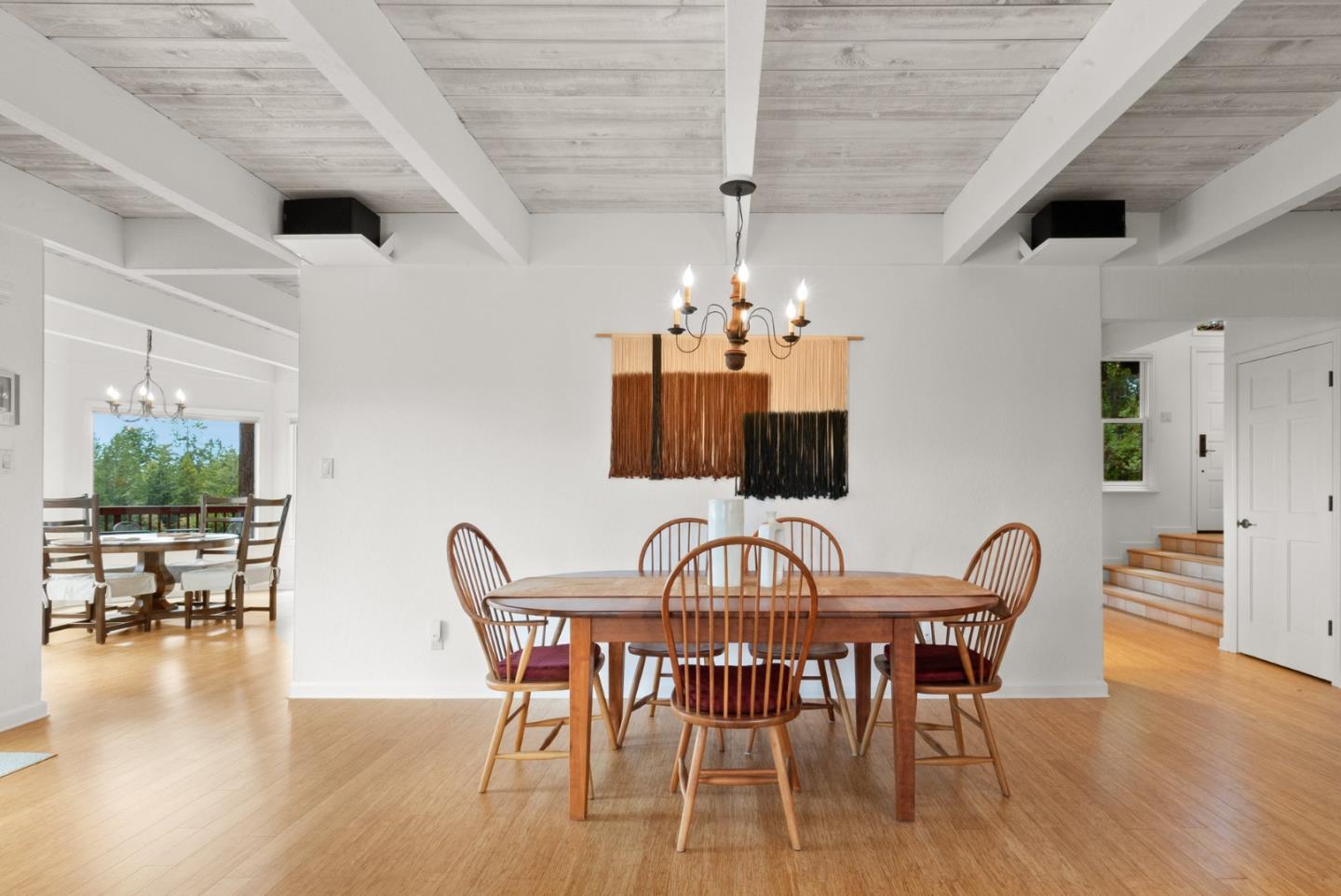480 Quail Ridge Road Scotts Valley, CA 95066 - Photo 16 of 68 a view of a dining room with furniture window and wooden floor