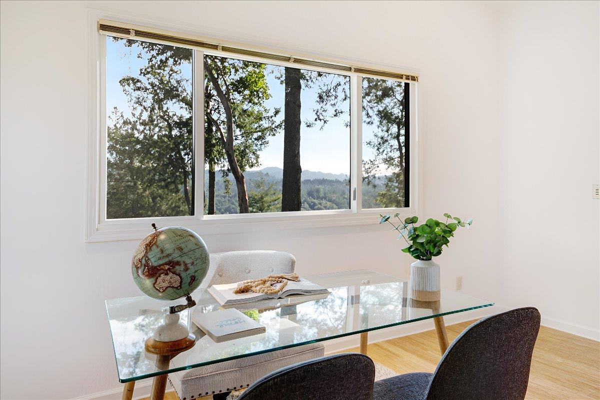 480 Quail Ridge Road Scotts Valley, CA 95066 - Photo 43 of 69 a dining room with furniture and wooden floor