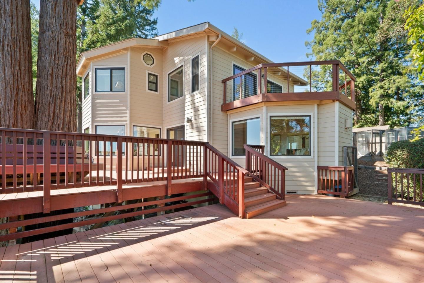 480 Quail Ridge Road Scotts Valley, CA 95066 - Photo 61 of 69 a view of a house with a small yard and wooden fence