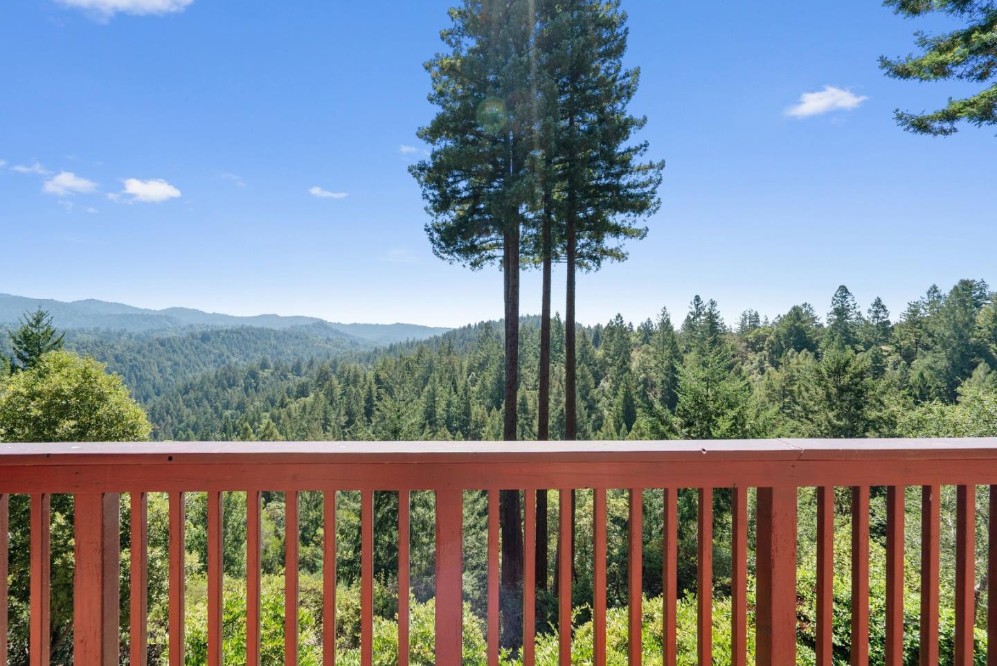 480 Quail Ridge Road Scotts Valley, CA 95066 - Photo 64 of 69 a view of a balcony with wooden fence
