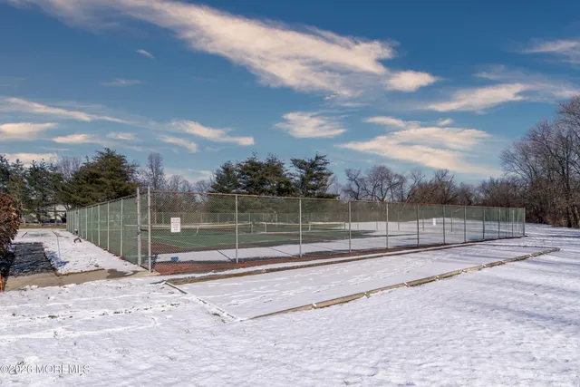 a view of outdoor space with sliding space